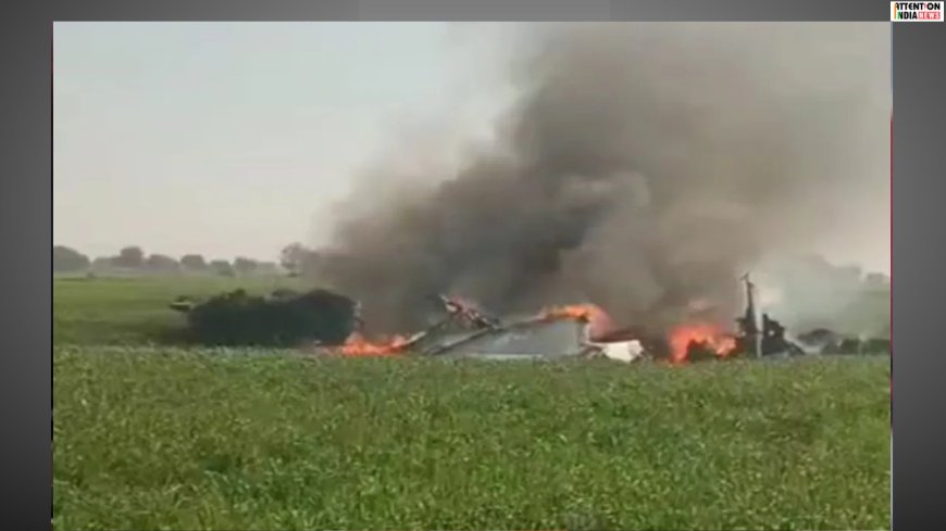An IAF Jet crashes in Churu Rajasthan; rescue operations underway