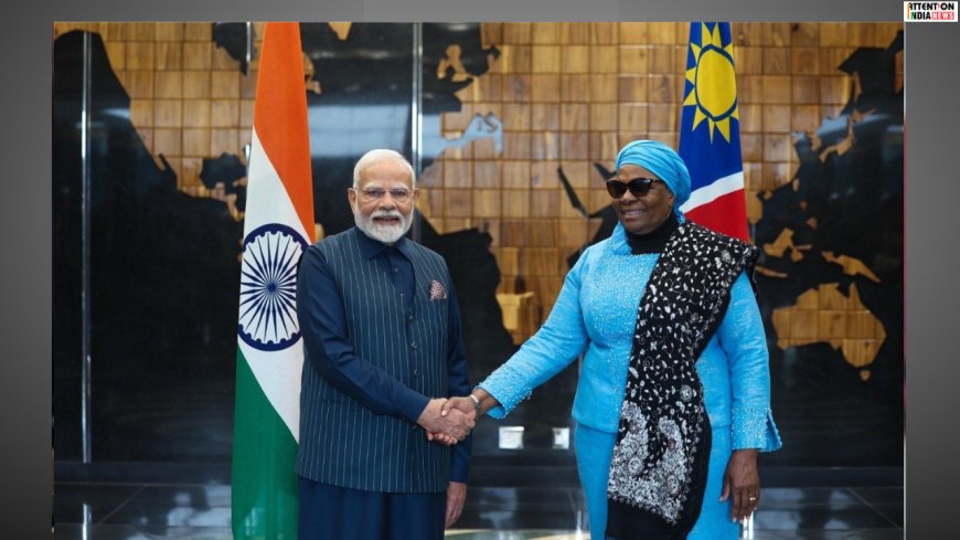 Prime Minister Narendra Modi concludes his five nation tour; signs deals on healthcare and entrepreneurship in Namibia