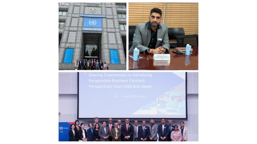 Ramneek Sharma, Division Secretary of Uttar Railway Mazdoor Union (URMU), Visits UN University in Japan and Meets ILO Director