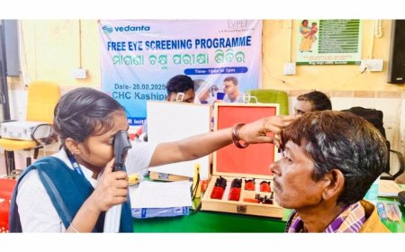 Vedanta Aluminium Conducts Free Eye Screening Camp in Rayagada