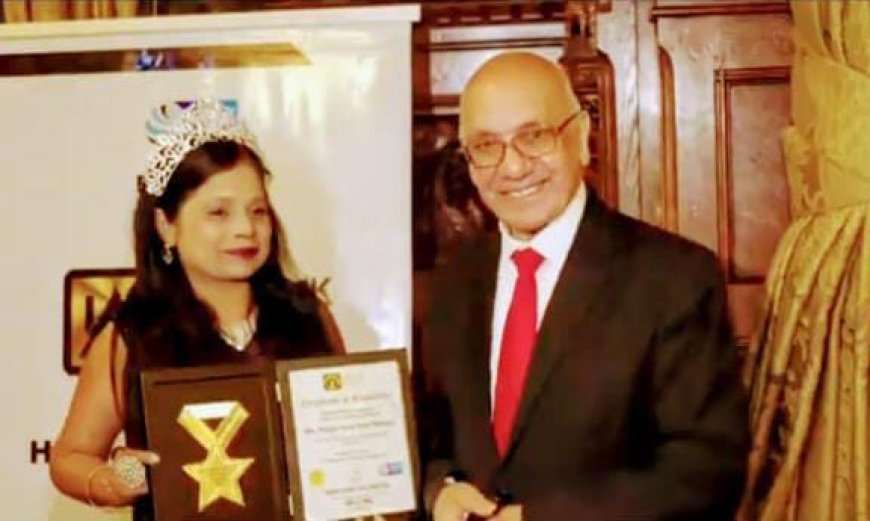 Ms Haryana Pooja Nangia Honoured at House of Commons London- The United Kingdom: A Global Iconic Women of Haryana Making India Proud