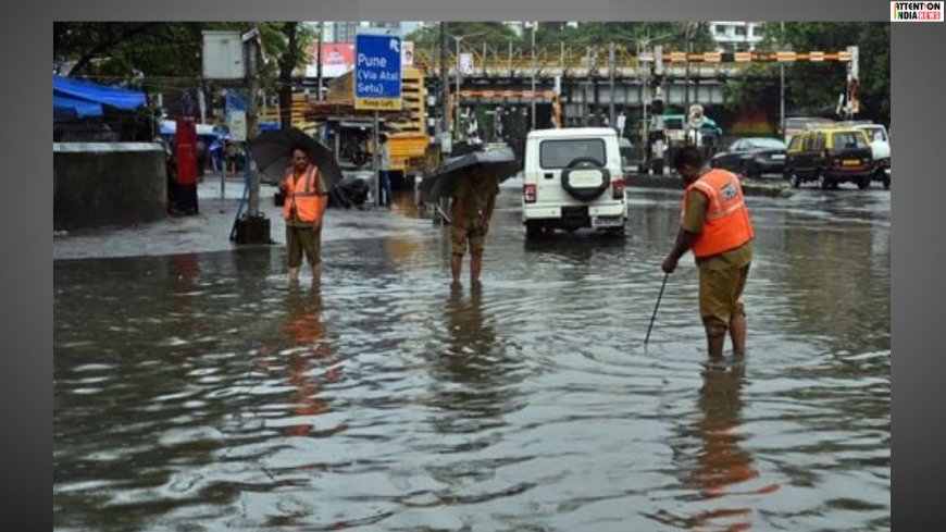 Mumbai on red alert as heavy rain floods roads, shuts schools and slows traffic across the city