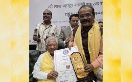 Dr. Bhalchandra Shivji Gaikwad was Honoured with the Lal Bahadur Shastri Award 2025 at the Constitution Club of India, Delhi
