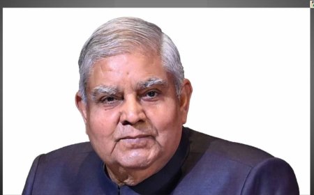 President Droupadi Murmu Accepts Jagdeep Dhankhar's Sudden Resignation as Vice President, Citing Health Reasons