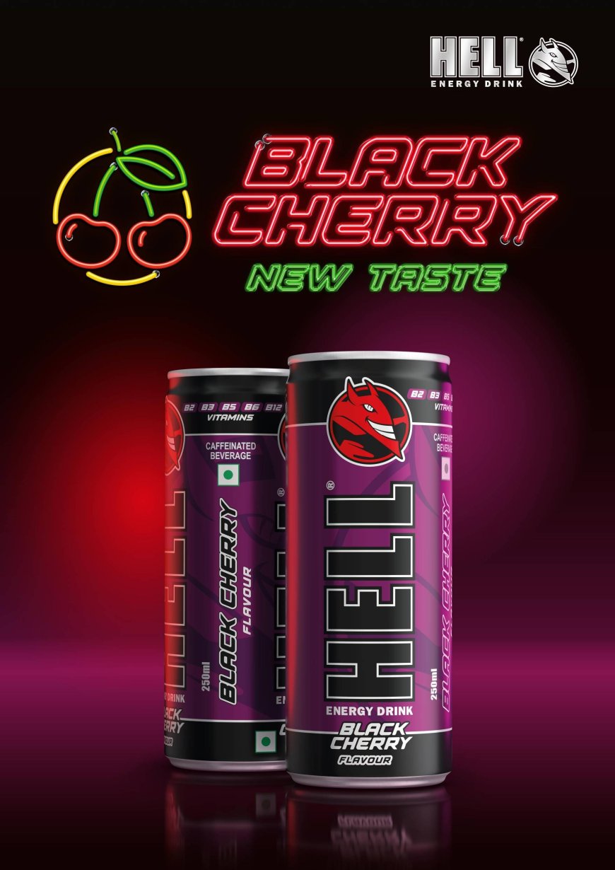 HELL ENERGY DRINK Launches Electrifying New Premium Energy Drink, HELL ENERGY DRINK - BLACK CHERRY
