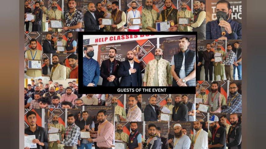 INCENTIVE FOSTER FOUNDATION honors the teachers of the Kashmir Valley