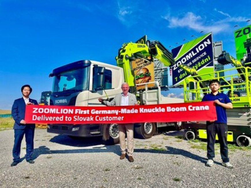 Zoomlion Delivers its First Germany-Made Knuckle Boom Crane, Strengthening European Localization Strategy