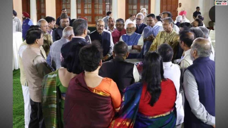 PM Modi meets the members of All party delegation at his residence