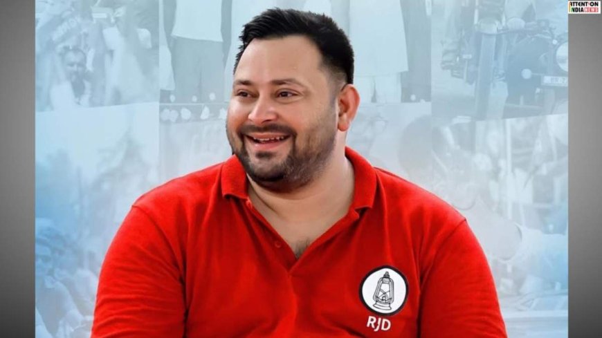 Tejashwi Yadav’s convoy hit in Vaishali; minister narrowly escaped the accident