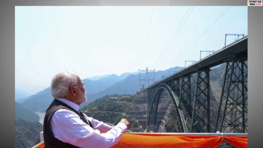 PM Modi inaugurates the Chenab Bridge; flags off Vande Bharat express