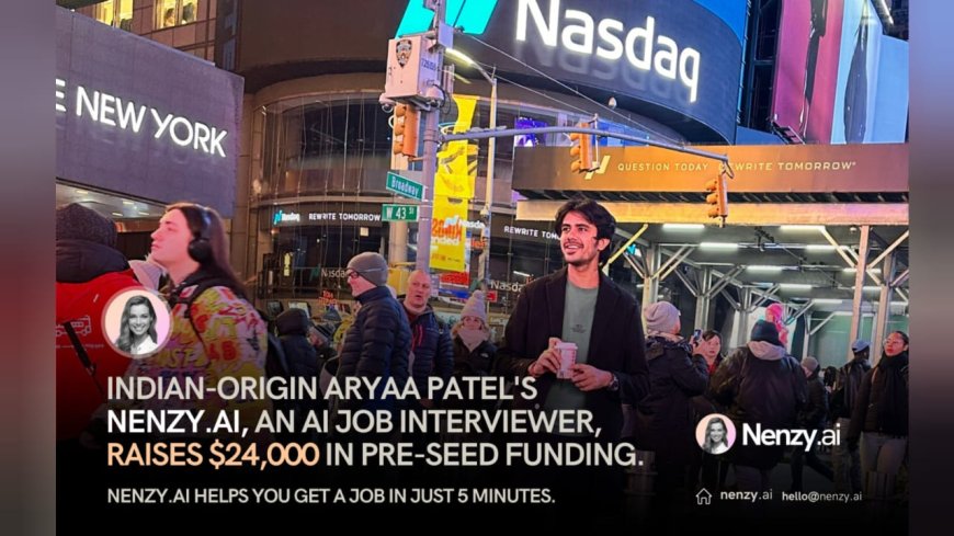 Indian AI Startup Nenzy.ai Raises $24,000 Seed Round – Meet Nenzy.ai, She Finds Jobs and Talent While You Sleep!
