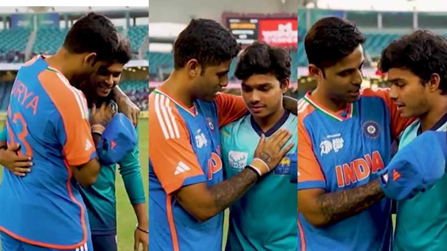 Indian Captain Suryakumar Yadav'a Gesture Towards Dunith Wellalage Gets Applause
