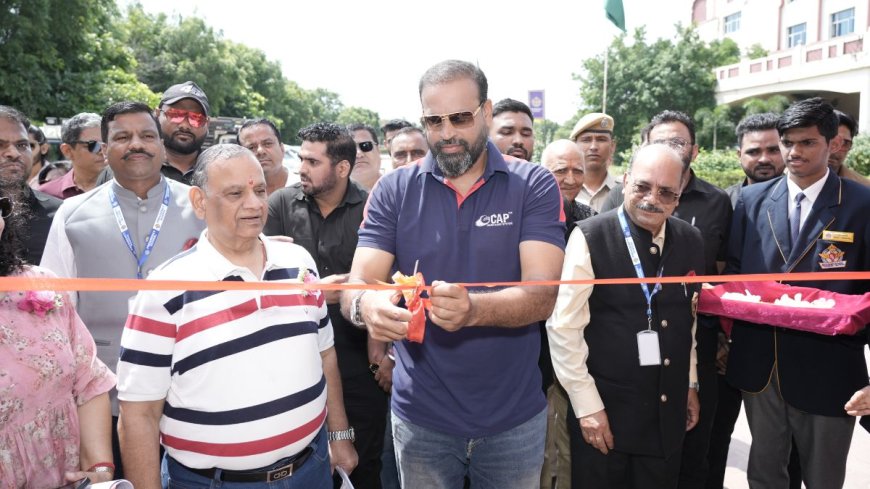 Yusuf Pathan inaugurates the 37th center of Cricket Academy of Pathans (CAP) in Ajmer (Rajasthan)