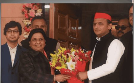 Mayawati Accuses SP, Congress of Secret Alliance to Block BSP; Praises Yogi for Preserving Dalit Memorials