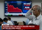 MCX Gold Drops Over ₹6,700 From Peak as Silver Sees Heavy Profit Booking