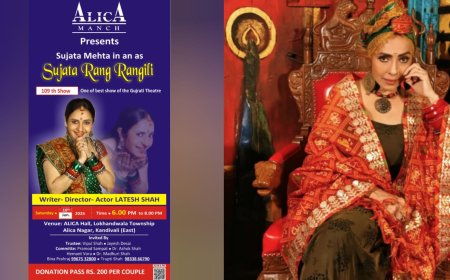 Sujata Rangrangili: Sujata Mehta’s Powerful One-Woman Gujarati Theatre Show in Mumbai