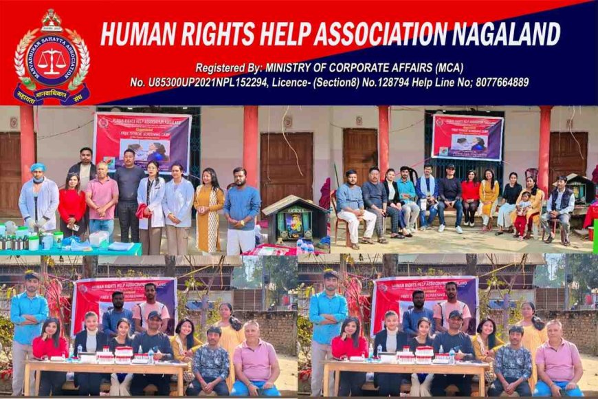 Free Thyroid Screening Camp Organised by HRHAN Draws Massive Public Participation in Dimapur