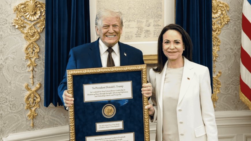 María Corina Machado Gifts Trump Her Nobel Peace Prize Medal at White House Amid Venezuela Power Clash