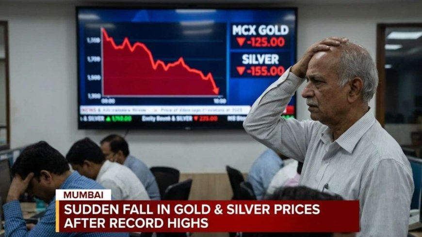 MCX Gold Drops Over ₹6,700 From Peak as Silver Sees Heavy Profit Booking