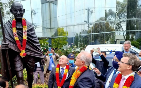 Mahatma Gandhi Statue Vandalised in Australia Sparks India Anger and Global Concern