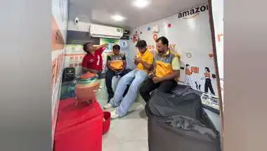Amazon Ashray Brings Relief to Delivery Associates During Peak Summer Heat!