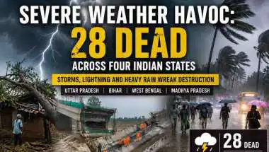Severe Weather Havoc: 28 Dead Across Four Indian States