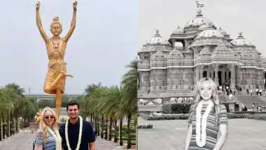 Tiffany Trump Visits Taj Mahal & Akshardham in India