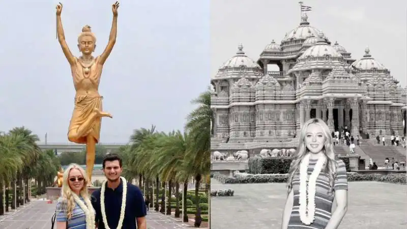 Tiffany Trump Visits Taj Mahal & Akshardham in India
