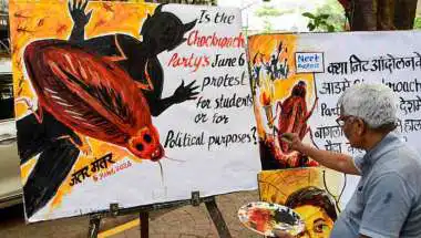 CJP Holds Jantar Mantar Protest Over Exam Irregularities