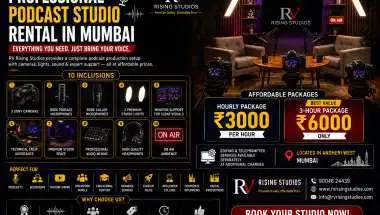 Affordable Podcast Studio in Mumbai With 3 Sony Cameras