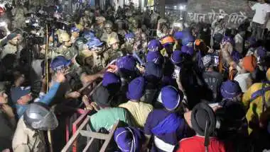 Heavy Police Deployment Amid Nihang Sikh Uttarakhand Border Protest