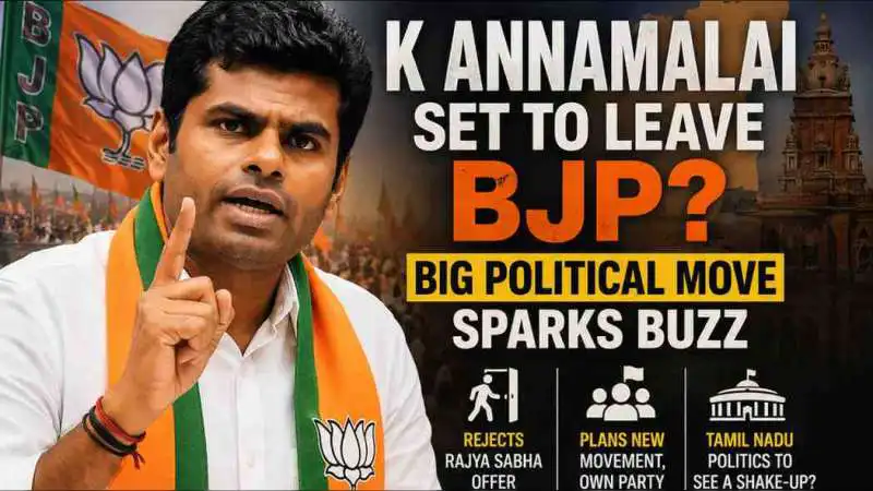K Annamalai Set to Leave BJP? Big Political Move Sparks Buzz