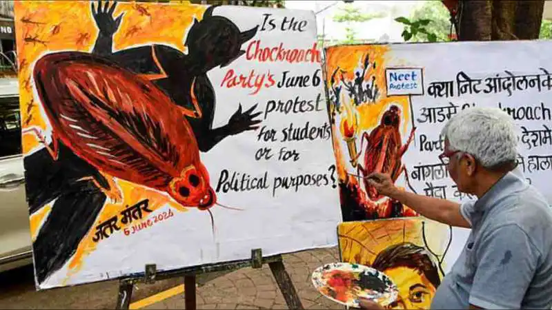 CJP Holds Jantar Mantar Protest Over Exam Irregularities