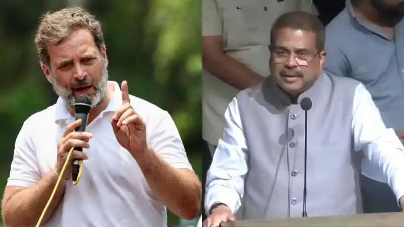 Rahul Gandhi Slams Pradhan for Calling Students 'Terrorists'