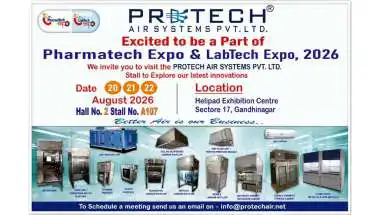 Protech Air Systems exhibiting at PharmaTech Expo and LabTech Expo 2026 in Gandhinagar