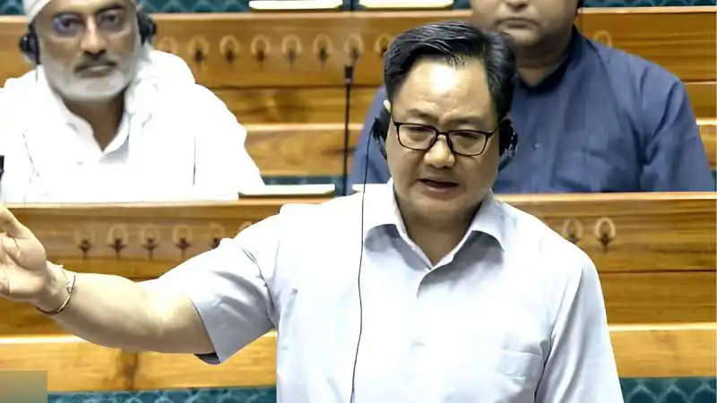 Kiren Rijiju Slams Opposition for ‘Running Away’ From Debate