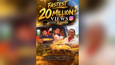 Siddu Reddy Kandakatla Creates a Social Media Sensation with a Heartwarming Gesture, Hits 20 Million View