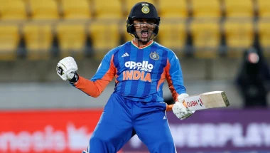 Abhishek Sharma Smashes 35-Ball Century Against New Zealand