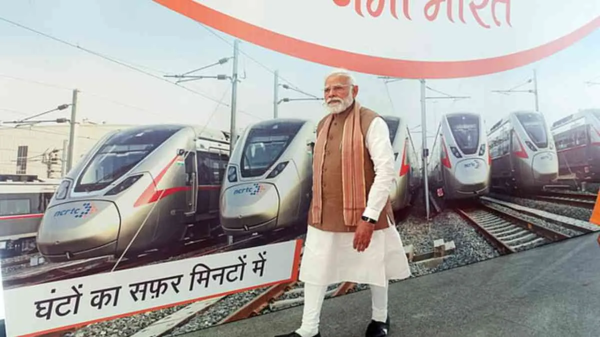 Modi Launches 82km RRTS & 120kmph Meerut Metro: Delhi in Under 1 Hour