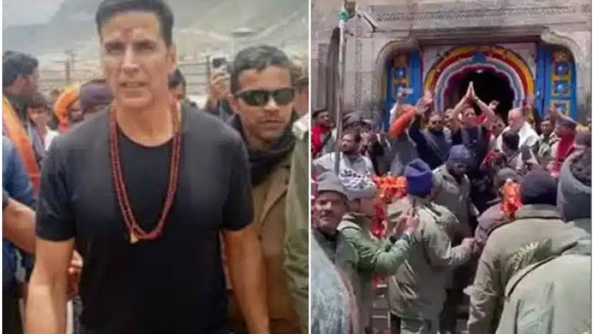Akshay Kumar reached Kedarnath to seek blessings and chanted Bam – Bam Bhole with the fans.