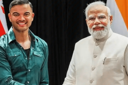 Australian Singer Guy Sebastian Delighted to Meet Indian Prime Minister Narendra Modi