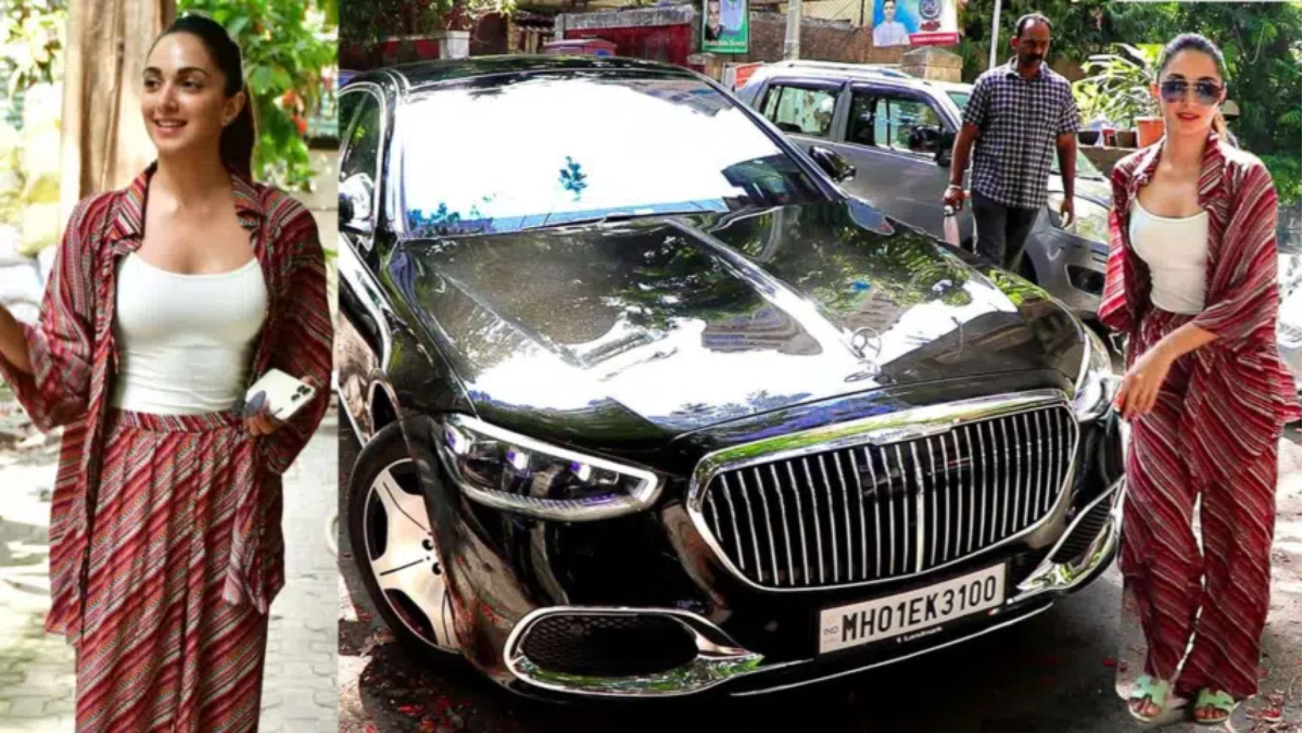Luxury Wheels and Busy Schedule: Kiara Advani Spotted in Black Mercedes Maybach for Film Dubbing!